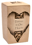 Forever Hearts single urn